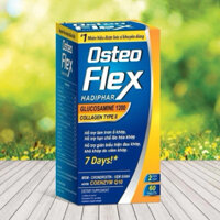 Viên uống xương khớp Osteo Flex HADIPHAR (Chai 60 viên) Hỗ trợ giảm biểu đau khớp, khô khớp, viêm khớp, thoái hóa khớp.
