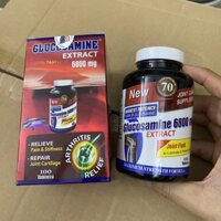 Viên uống xương khớp GLUCOSAMINE EXTRACT 6800mg - Glucosamin 6800mg hỗ trợ tăng chất nhờn cho khớp giảm đau khớp