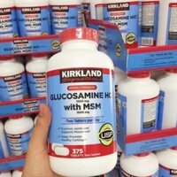 Viên uống xương khớp glucosamine kirkland 1500mg của mỹ chai 375 viên