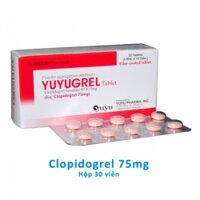 Viên uống YUYUGREL Clopdogrel Bisulfate 97,875mg - Clopidogrel 75mg