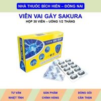 Viên vai gáy Sakura hộp 20 viên uống hỗ trợ giảm đau mỏi vai gáy tay chân