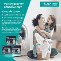 Viên Vệ Sinh Máy Giặt T-Clean Hộp 1 Viên