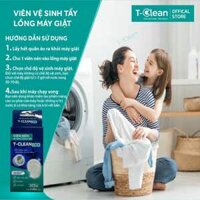 Viên Vệ Sinh Máy Giặt T-Clean Hộp 3 Viên