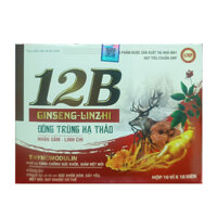 Viên vitamin 12B Ginseng Linzhi đông trùng hạ thảo Vinaphar