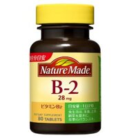 Viên vitamin B2 nature made của Nhật 80 viên