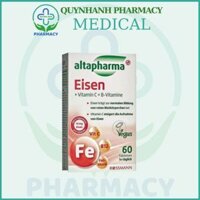 Viên Vitamin C Eisen Altapharma  giúp hỗ trợ bổ sung Sắt  tăng hồng cầu, hỗ trợ tuần hoàn máu Hộp 60Viên