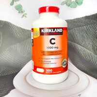 Viên vitamin c Kirkland Signature 1000mg sáng da, tăng đề kháng hộp 500 viên - quà tặng mẹ