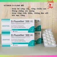 VIÊN VITAMIN D-FLUORETTEN 500 IE CỦA ĐỨC
