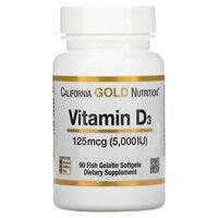 Viên vitamin D3 California Gold Nutrition 5000 IU 90 viên