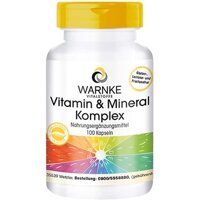 Viên Warnke Vitamin und Mineral Komplex, 18 Vitalstoffe (100 Kapseln) – Viên thuốc bổ tổng hợp 18 loại vitamin và khoáng chất Warnke -MADE IN GERMANY