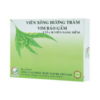 Viên Xông Hương Tràm Vim Báo Gấm, bảo vệ mũi họng, trị cảm, sát trùng họng