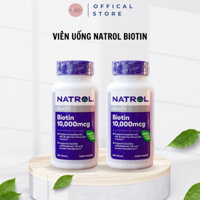 Viêng uống mọc tóc Natrol Biotin 10.000 Mcg 100 viên của Mỹ
