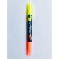 Viết Dạ Quang 2 Đầu Pentel  SLW8 - Vàng Neon  - Cam