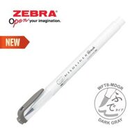 Viết Dạ Quang Zebra Mildliner Brush đầu cọ 25 màu - 1 cây - Xám đậm - MDGR