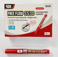 VIẾT LÔNG BẢNG SDI FREEFLOW S530 WHITEBOARD MARKER - ĐỎ