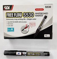 VIẾT LÔNG BẢNG SDI FREEFLOW S530 WHITEBOARD MARKER - Đen