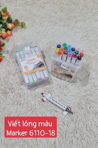 VIẾT LÔNG MÀU MARKET 6110 18 MÀU