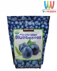 Việt Quất sấy khô Kirkland Signature Organic + Dried Blueberries 567g