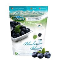 Việt Quất Tươi Đông Lạnh Snowcrest – Fresh Frozen Blueberries 600g