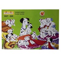 Viết Sáp Màu Chó Đốm BS-005 12 Màu - Mẫu Bao Bìa Màu Xanh Lá