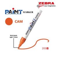Viết sơn Zebra Paint Marker MOP-200MZ - Nhật Bản  - Cam