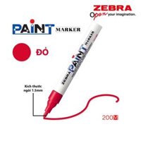Viết sơn Zebra Paint Marker MOP-200MZ - Nhật Bản  - Đỏ