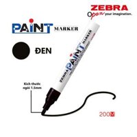 Viết sơn Zebra Paint Marker MOP-200MZ - Nhật Bản  - Đen