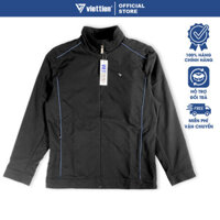 VIỆT TIẾN - Áo Khoác Gió Thu Đông Màu Đen Kẻ Xanh, Trượt Nước, Siêu Nhẹ, Viettien Smart Casual