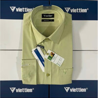 VIỆT TIẾN | Áo sơ mi nam 0154 dài tay form REGULAR FIT (ÔM VỪA) 50% BAMBOO VÀ 50% SPUN