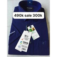 Việt tiến áo sơ mi ngắn tay giá hãng 490k sale 300k form vạt ngang