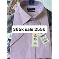 Việt tiến Áo sơ mi ngắn tay giá mác 365k sale 255k