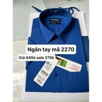 Việt tiến Áo sơ mi ngắn tay giá 445k sale 275k Form regularfit