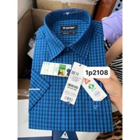 Việt tiến Áo sơ mi ngắn tay giá 490k sale 290k vạt ngang form regular