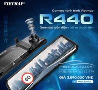 Vietmap R440 camera toàn cảnh hiển thị trên gương