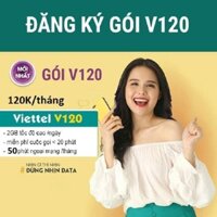Viettel V120 gói cước siêu ưu đãi