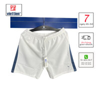 VIETTIEN - QUẦN ĐÙI THỂ THAO NAM 6R8515 (TRẮNG), 100% POLYESTER