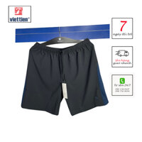 VIETTIEN - QUẦN ĐÙI THỂ THAO NAM 6R8504 (ĐEN), 100% POLYESTER
