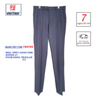 VIETTIEN - QUẦN TÂY NAM 1S4195 (GREY), 69% POLY, 29% RAYON, 2% SPANDEX
