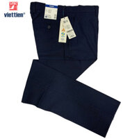 Viettien - Quần tây nam màu xanh đen ko ly form regular fit - 680K