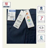 VIETTIEN - QUẦN TÂY NAM 1R4448, 58% POLY, 30% RAYON, 12% SORONA, MÀU XANH BLUE