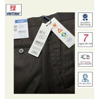 VIETTIEN - QUẦN TÂY NAM 1P4276, 80% POLY, 20% RAYON, MÀU NÂU BROWN