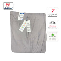 VIETTIEN - QUẦN TÂY NAM 1R4204, 65% POLY, 35% RAYON, MÀU XÁM L. GREY
