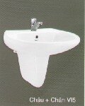 Viglacera - Chậu rửa VI5 + chân chậu VI5 - MS995