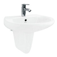 VIGLACERA VI5 – Chậu rửa mặt lavabo kèm chân lửng treo tường