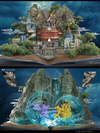Village Hidden in the Leaves & Valley of the End - Naruto - WASP Studio