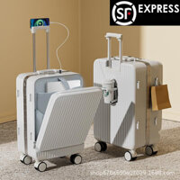 VILLE Valy đa năng mở nắp phía trước Có thể đựng laptop  Bánh xe xoay 360 độ êm ru 24 inch Vali kéoValy xách tay 20 inch