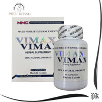 Vimax 60 Viên Thực Phẩm Bổ Sung Tăng Cường Sinh Lý Nam, Hỗ Trợ Cải Thiện Kích Thước Cho Nam