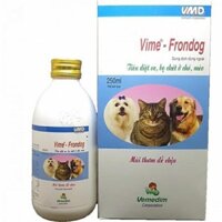 Vime Frondog Thuốc xịt diệt ve, rận, bọ chét cho chó, mèo, và xịt môi trường xung quanh phòng ve, rận, chai 250ml