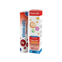 VimiraDS Ferromin Viên Sủi Hỗ Trợ Bổ Sung Sắt Cho Bà Bầu (Hộp 20 Viên)