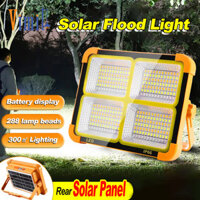 Vimite 2000W Portable Solar Flood Light Emergency Lighting Outdoor Waterproof LED Camping Tent Light Rechargeable